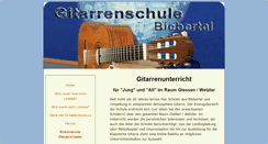 Desktop Screenshot of gitarrenschule-biebertal.de
